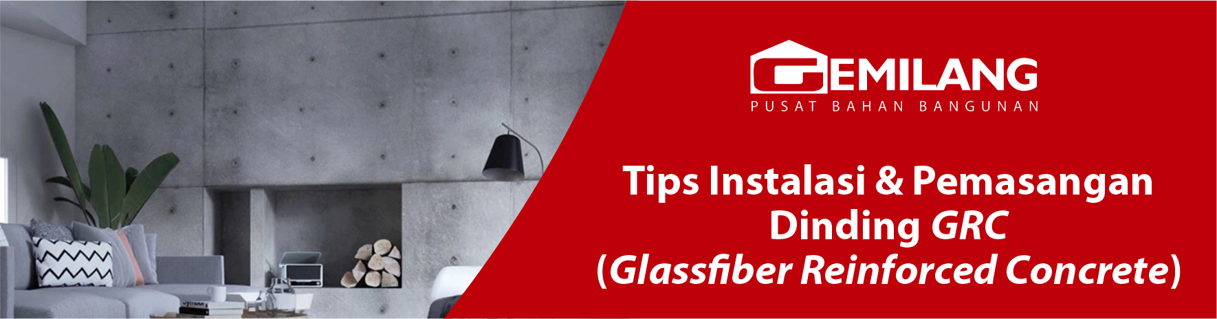 Banner tips instalasi dan pemasangan dinding GRC